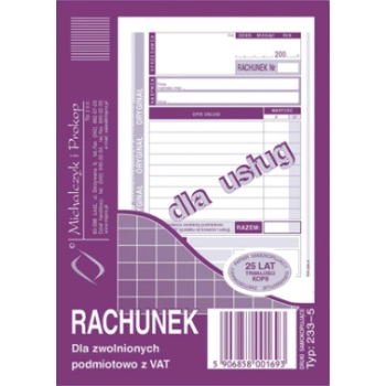 Rachunek (pion) A6 233-5